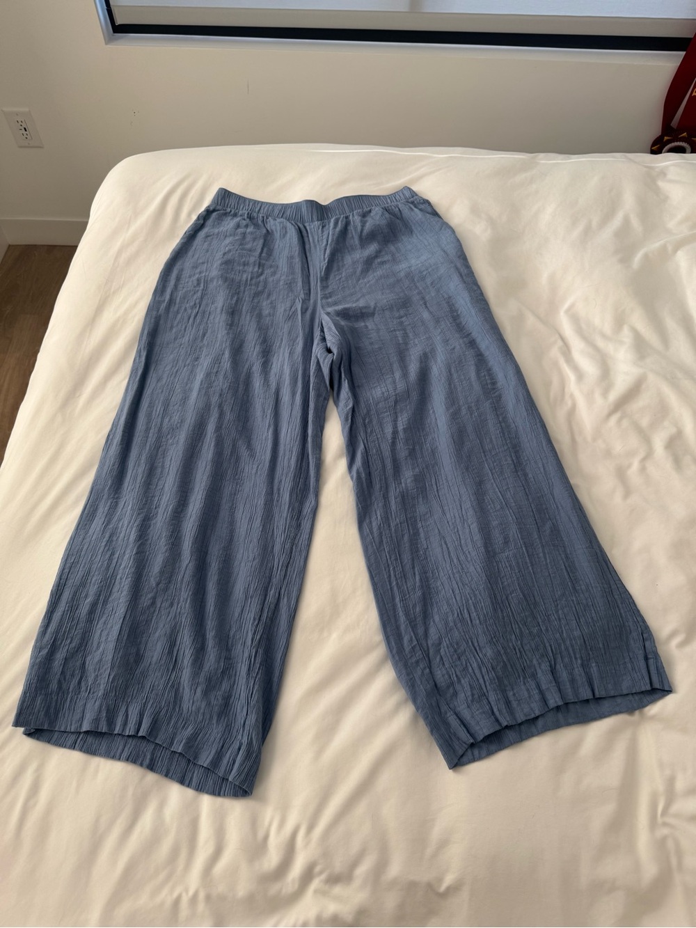 Abercrombie & Fitch Light Blue Straight-Leg Pants